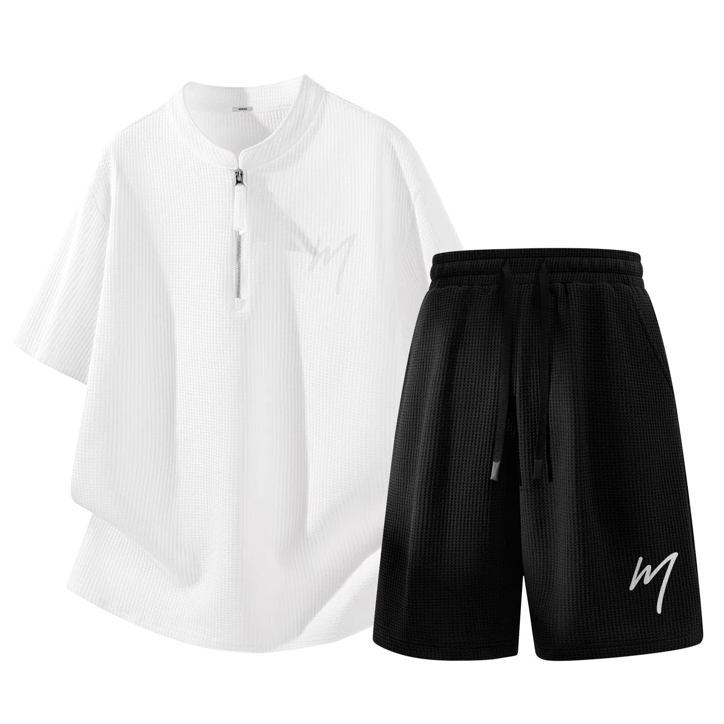 Детский спортивный комплект быстросохнущий MINISO, White+Black