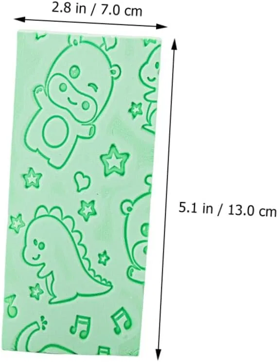Мочалка для душа, PVA, Toyvian, набор 2 шт, 13x7x3 см, Green Yellow — фото 2