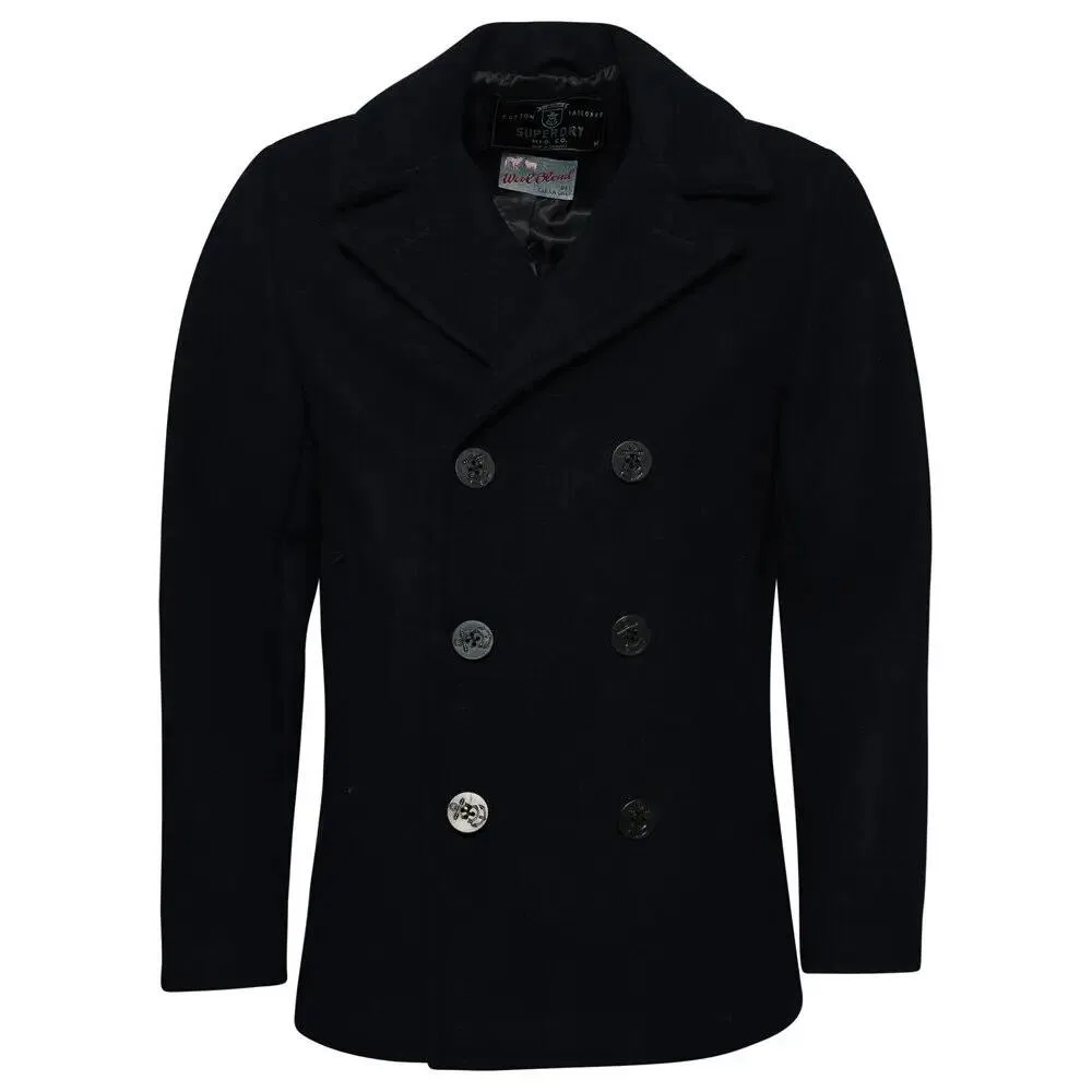 Женское пальто из шерсти Superdry, Синий