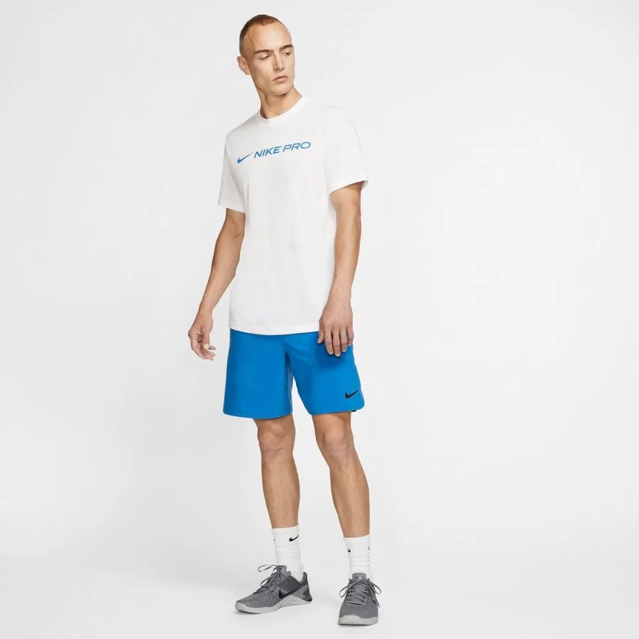 Футболка мужская с принтом Nike Dri-FIT, Белый — фото 2