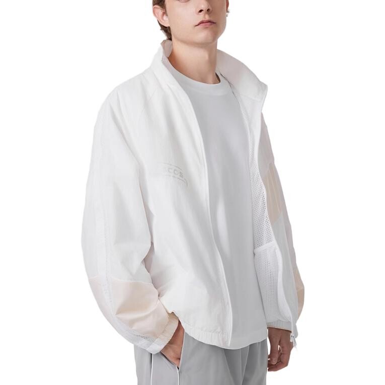 Куртка мужская светло-оранжевая с цветовыми блоками Lacoste, светло-оранжевый — фото 4
