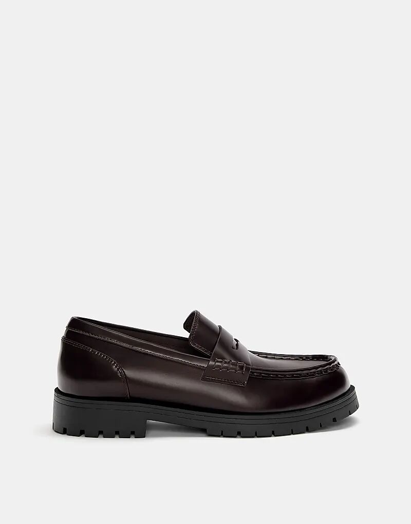 

Лоферы Pull&Bear бордового цвета