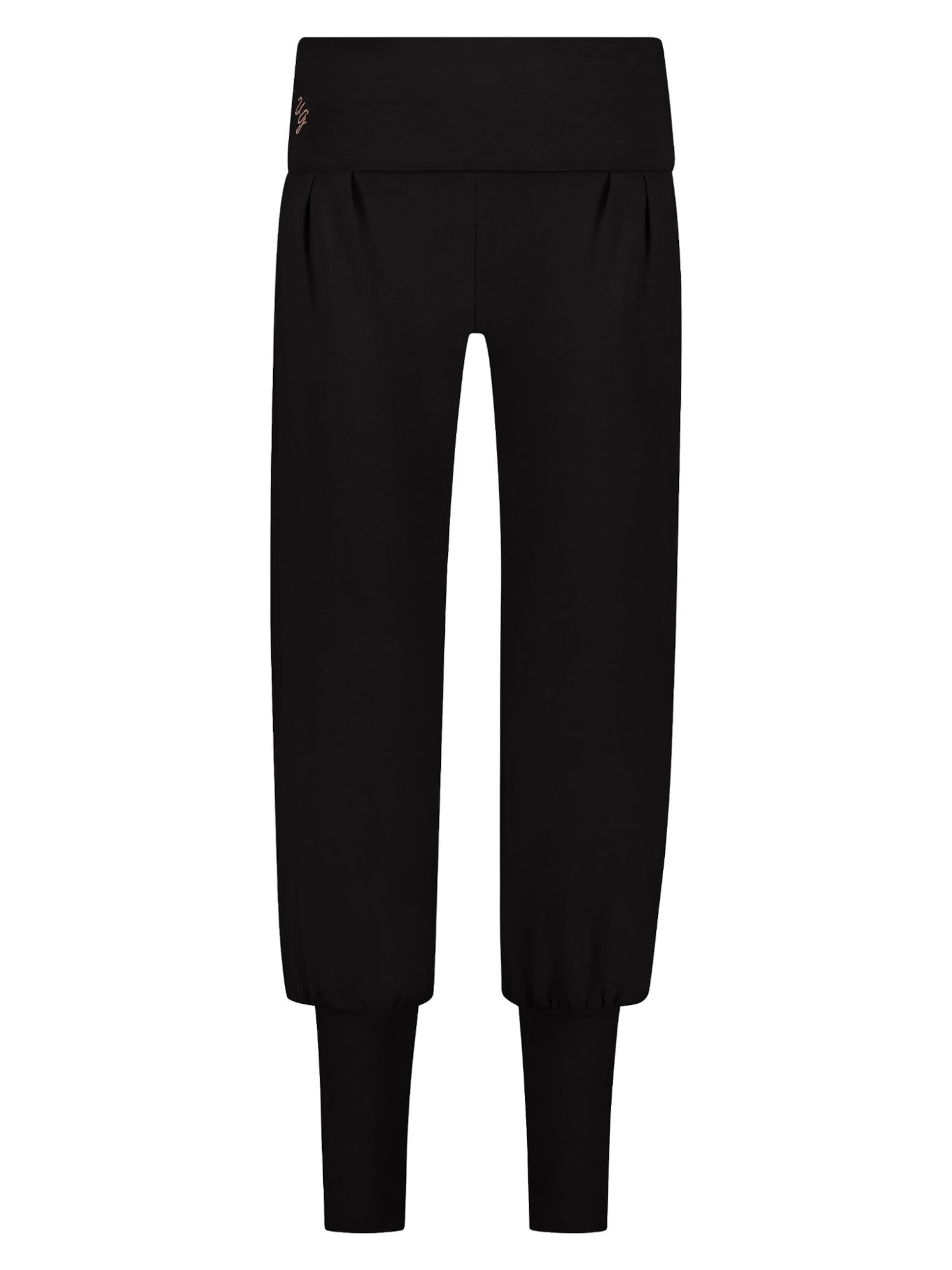 

Urban Goddess Yoga & Activewear Широкие штаны-харем 'Devi Yoga und Pilates Harem' в черном цвете