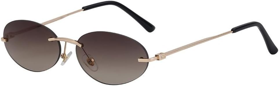 

Солнцезащитные очки MUTYNE в маленькой оправе овальной формы для женщин и мужчин, роскошные винтажные солнцезащитные очки без оправы для мужчин, Boundless Eyewear Shades UV400, 3