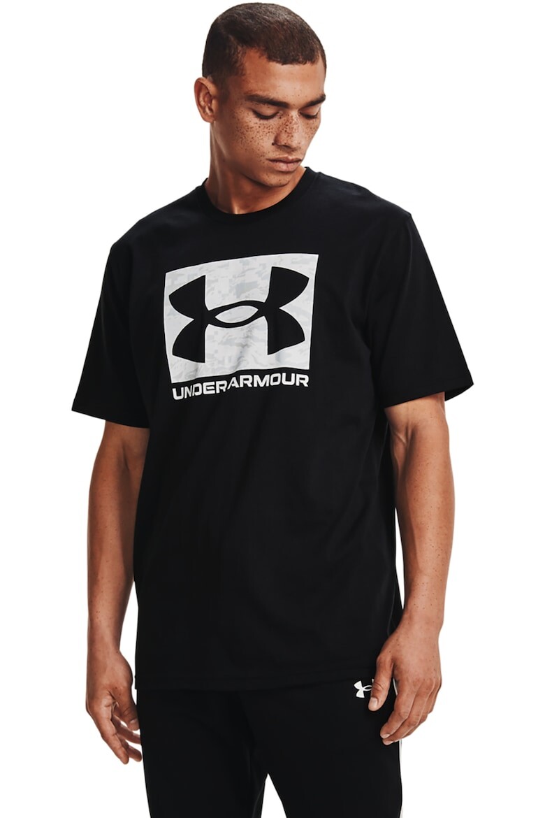

Футболка для фитнеса с камуфляжным логотипом ABC Under Armour, черный