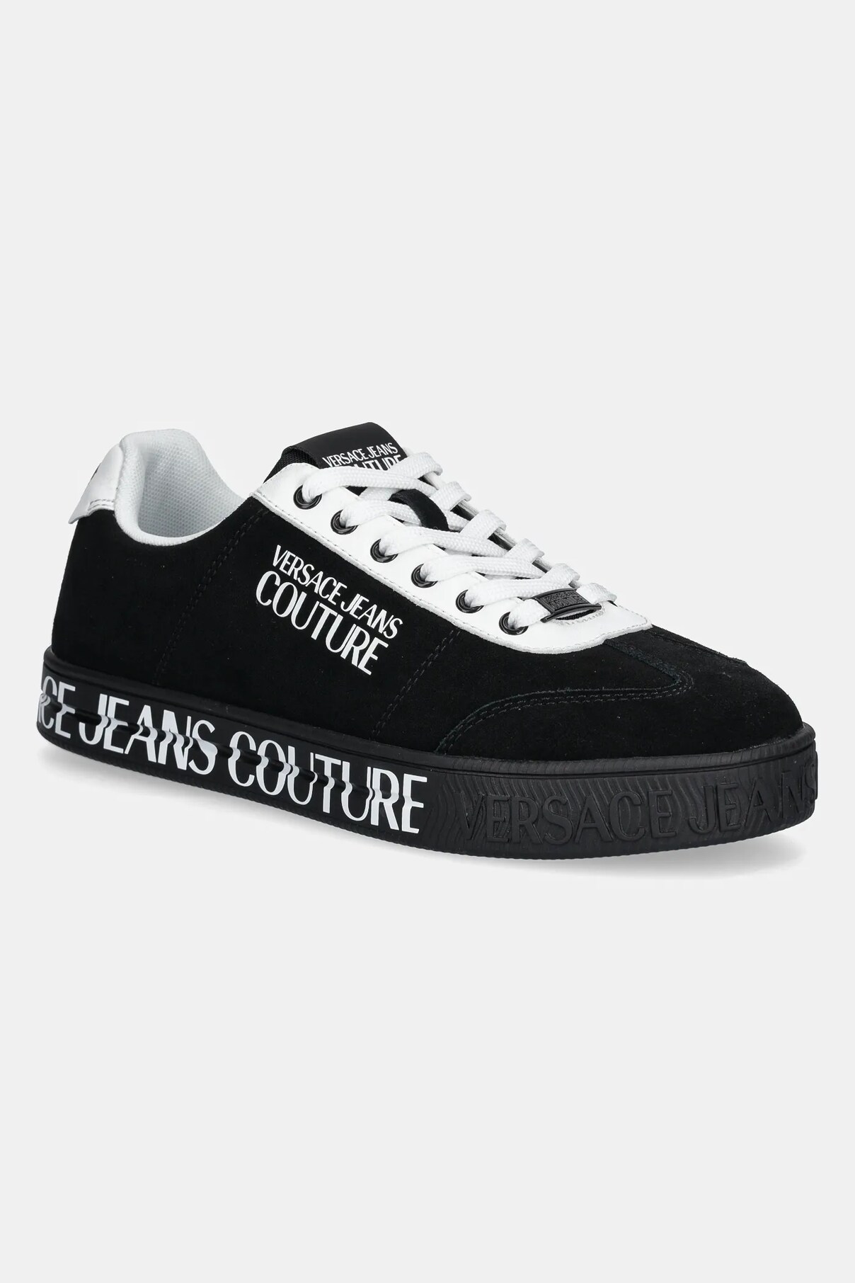 

Замшевые кроссовки Versace Jeans Couture, черный
