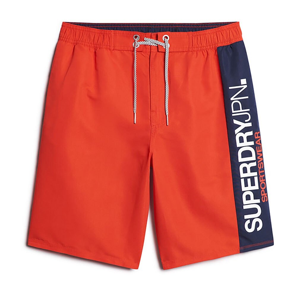 Шорты для плавания Superdry Sportswear Logo 19´´ Swimming Shorts, красный — фото 3