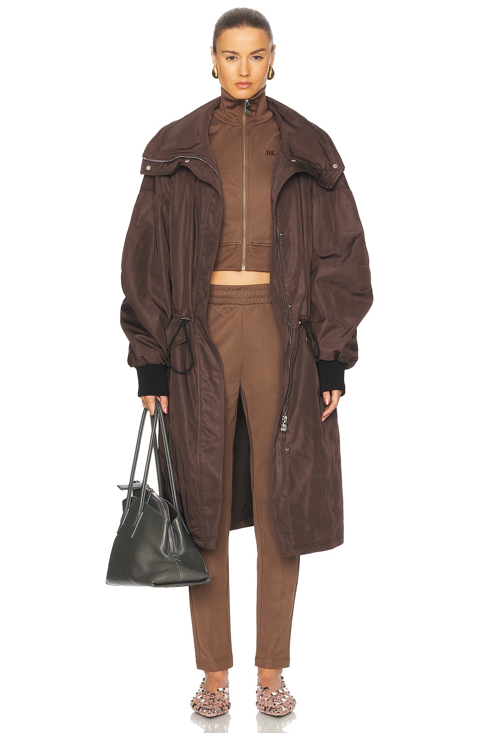 

Длинное пальто The Attico, Brown
