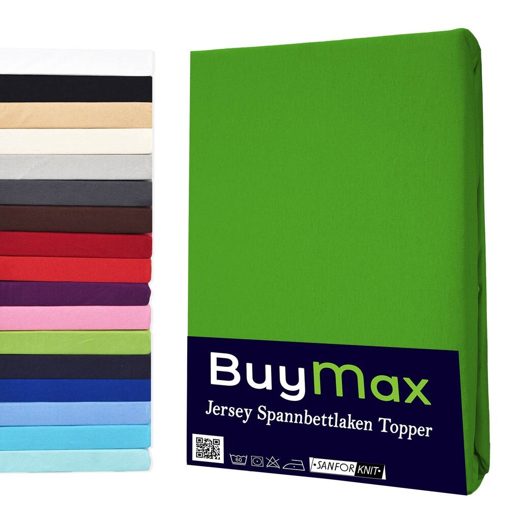 

Простыня Jersey Topper из 100% хлопка, 120х200 см, яблочно-зеленый Buymax