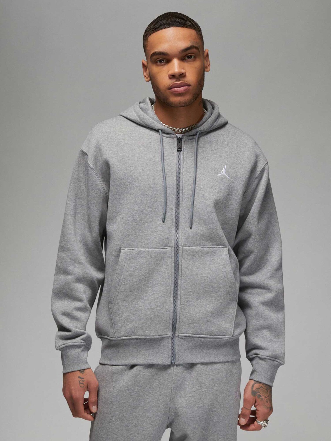 

Толстовка Jordan M J ESS FLC FZ HOODIE, серый