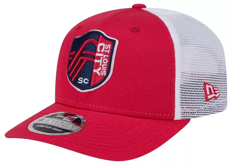 

New Era Adult St. Louis City SC 2024 9SEVENTY Красная кепка дальнобойщика