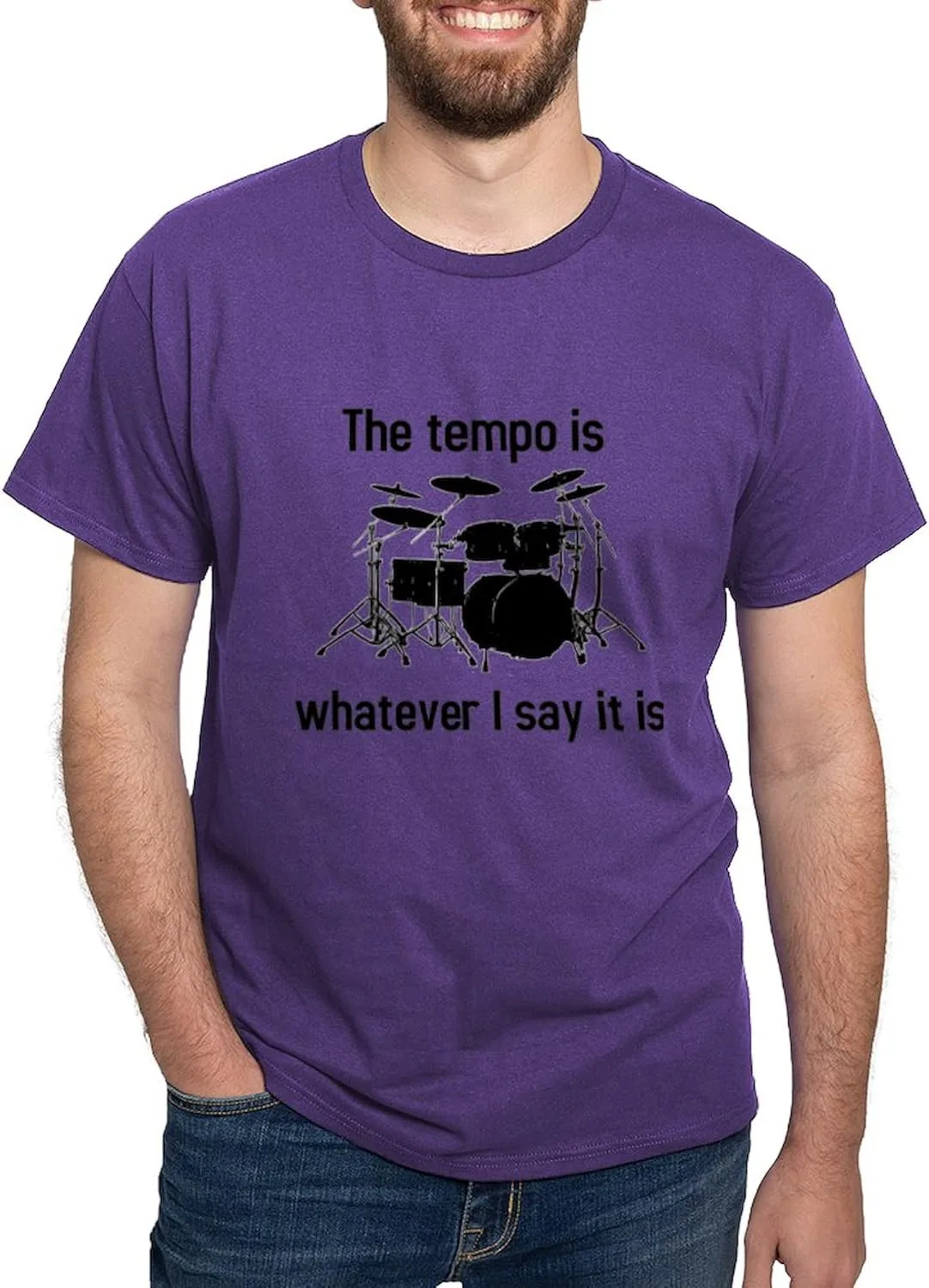 

Футболка мужская The Tempo is Dark, 100% хлопок, классический принт white CafePress