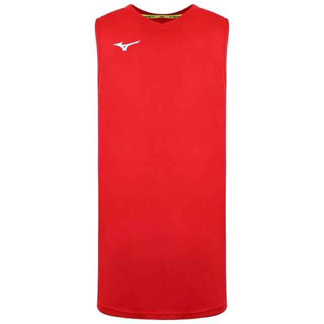 

Настоящий мужской красный жилет для баскетбола Mizuno, красный