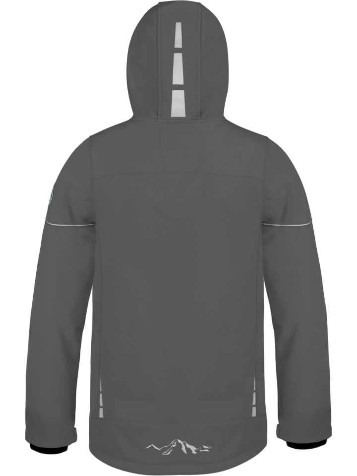 Детская куртка софтшелл Galway антрацитового цвета Normani Outdoor Sports — фото 4