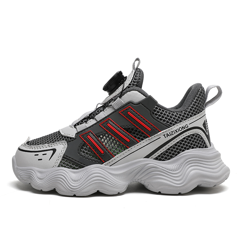 

Нескользящие, устойчивые к истиранию, дышащие, легкие, амортизирующие, низкие, детские, повседневные кроссовки для детей ZHULE, серый