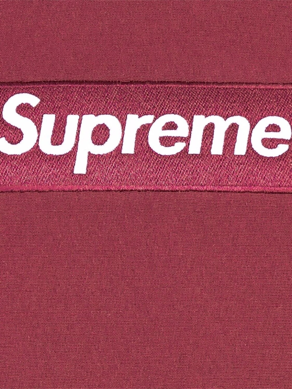 

Supreme худи с логотипом, красный