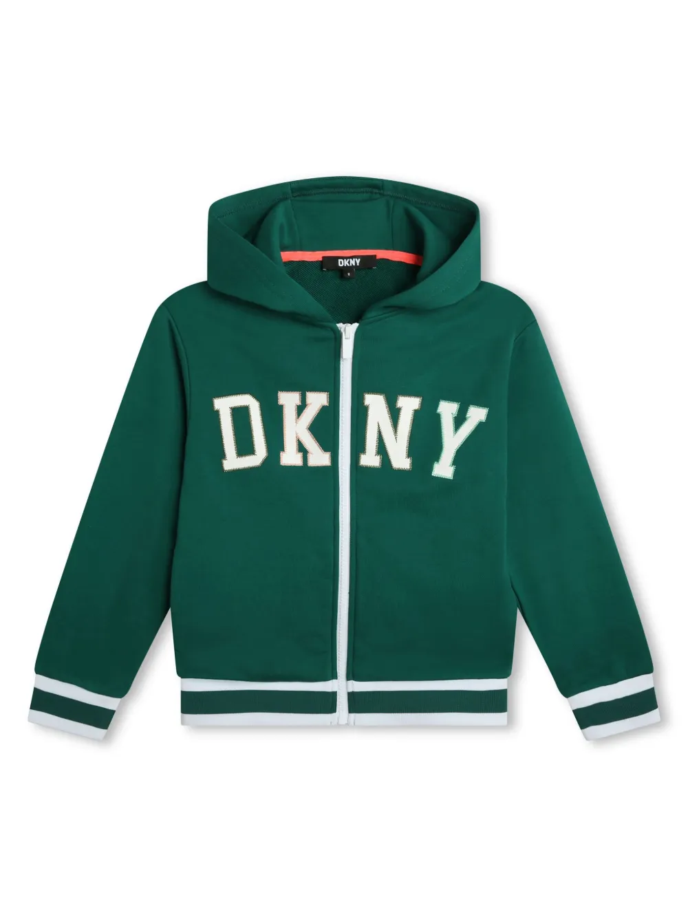 

Худи с вышитым логотипом Dkny Kids, зеленый