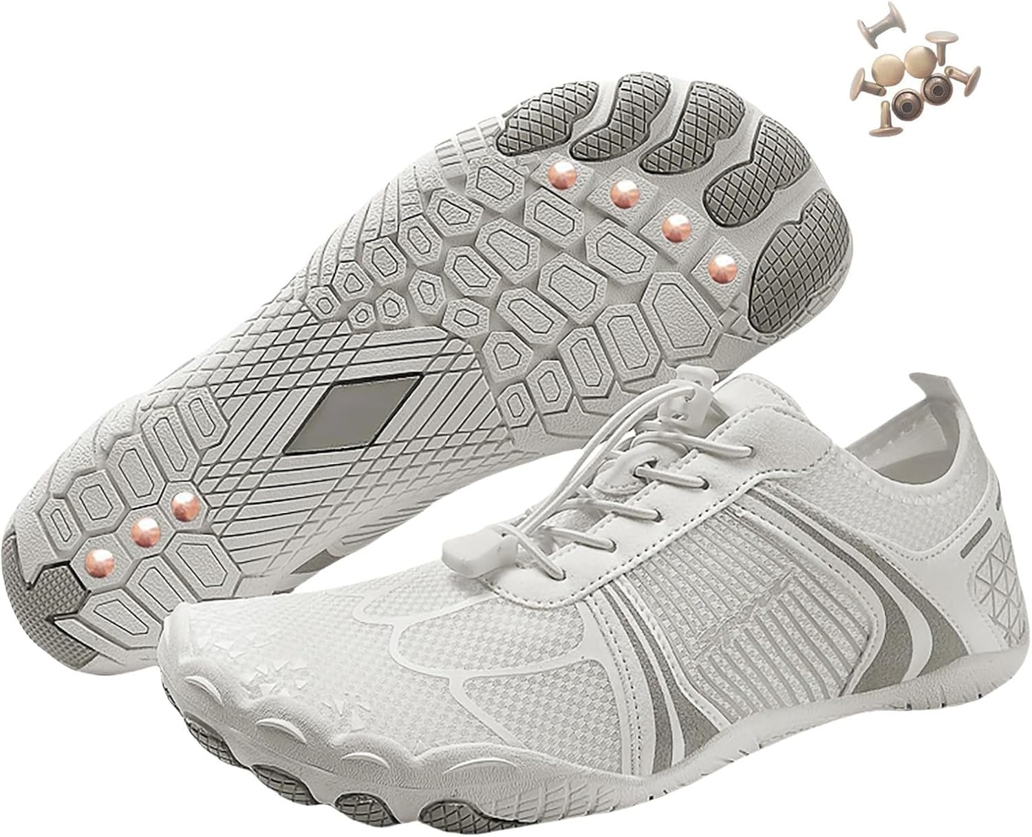 

Кроссовки для женщин и мужчин, обувь для ходьбы и походов, кроссовки с широкой носочной частью Generic, C White Lime