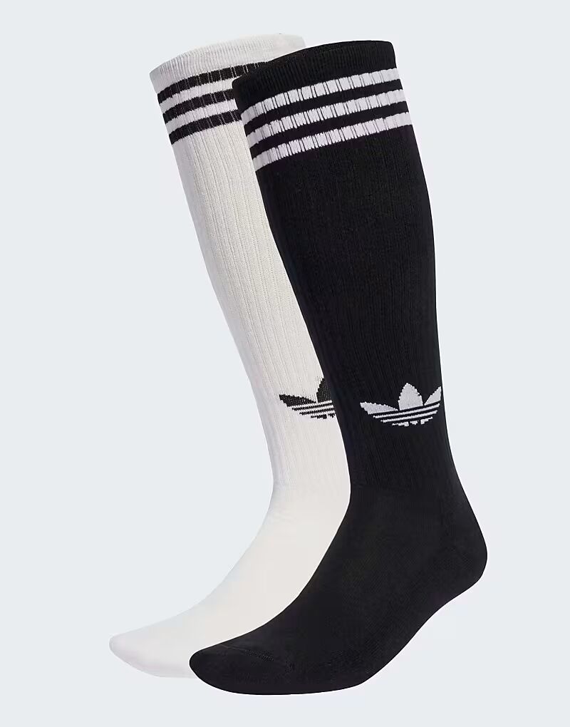 

Гольфы Adidas Originals с тремя полосками, 2 пары, белый/черный