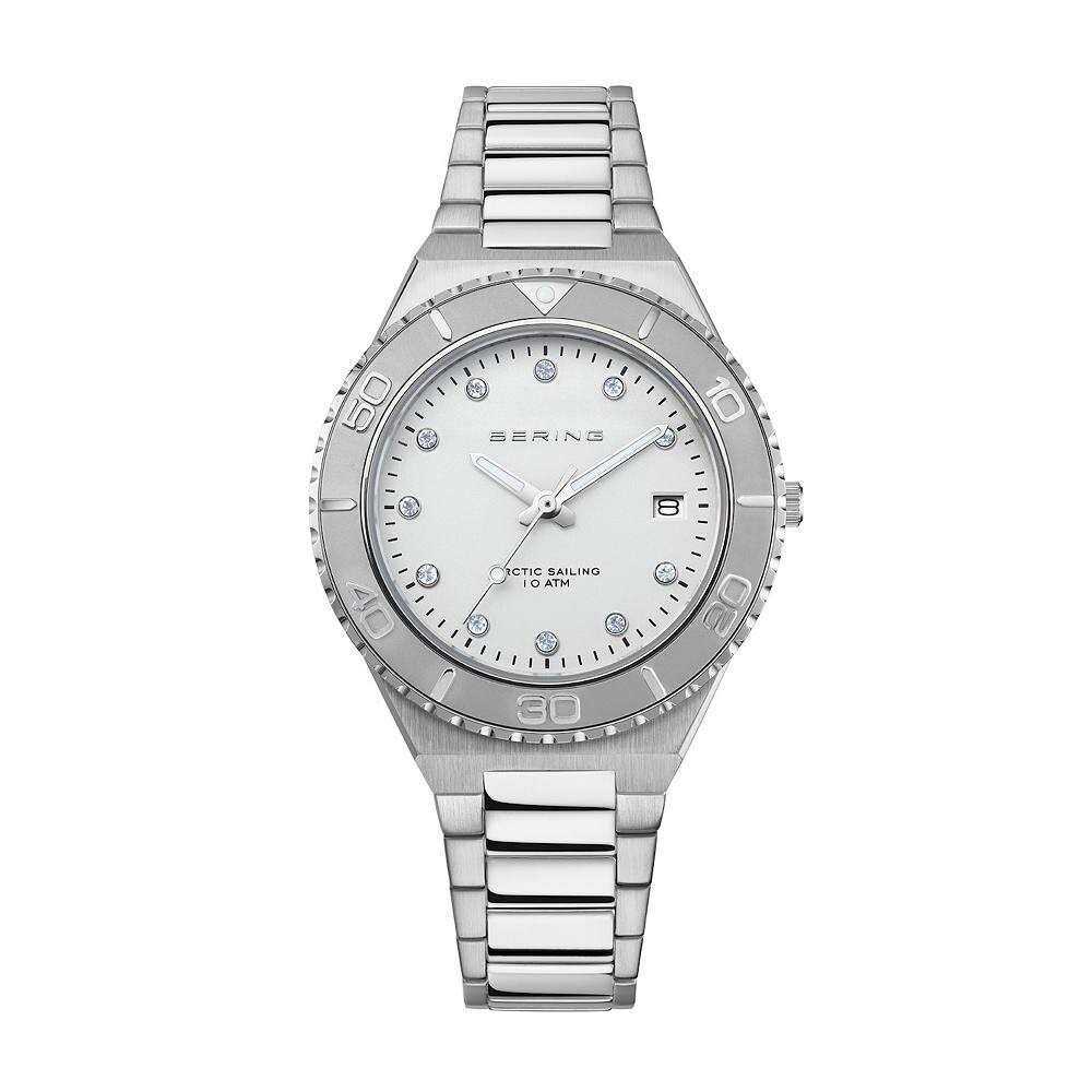 

BERING Женские классические часы с браслетом из нержавеющей стали, цвет Silver
