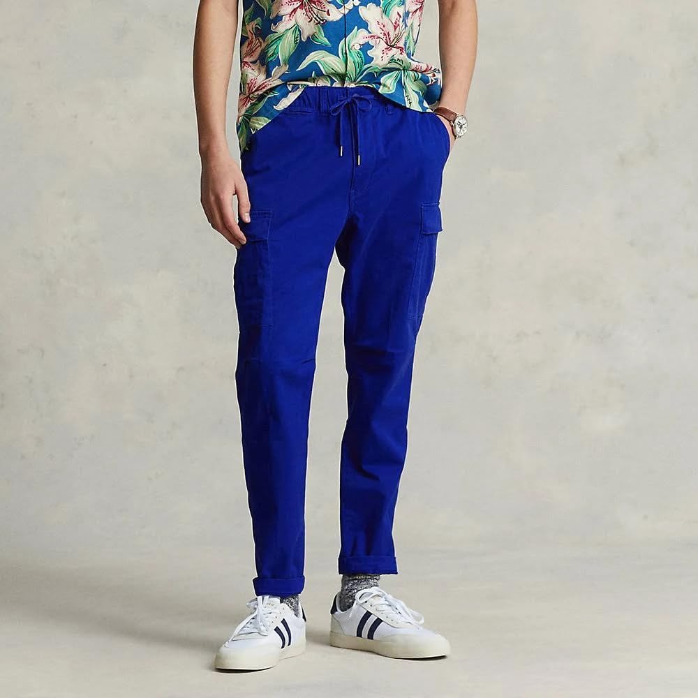 

POLO RALPH LAUREN Мужские эластичные карго-брюки Slim Fit из твила, Royal Blue