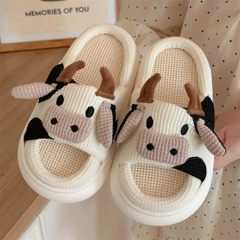 XIXITIAO Домашние летние тапочки unisex белые — фото 2