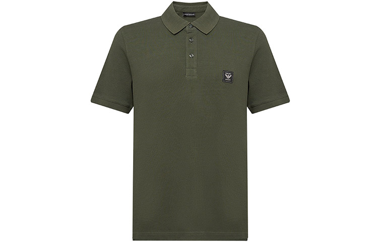EMPORIO ARMANI SS24 Polo Shirt Men's Army Green — фото 3