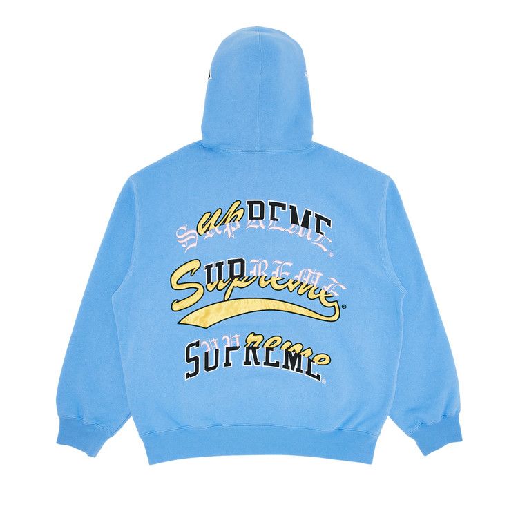 

Толстовка Supreme Multi Logos Hooded Sweatshirt, Light Blue