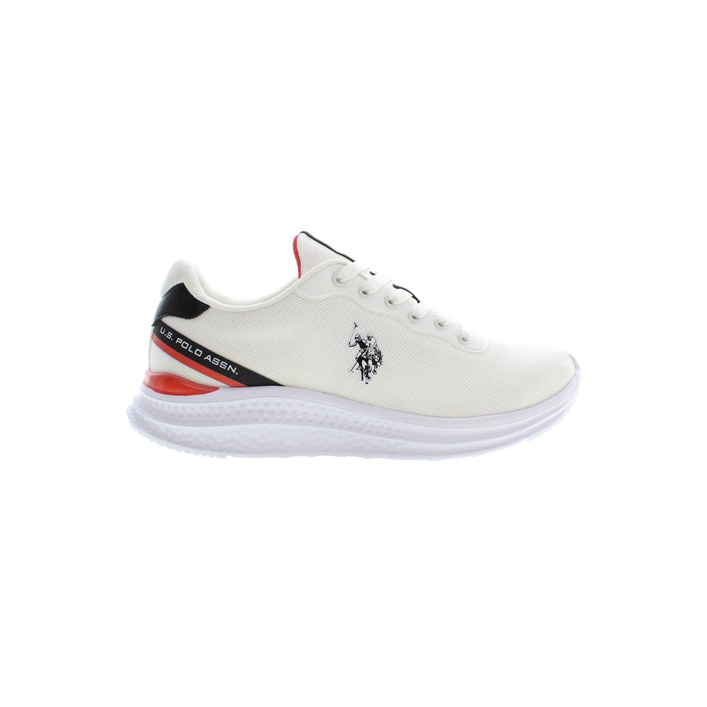 

Белые кроссовки из полиэстера U.S. Polo Assn., белый