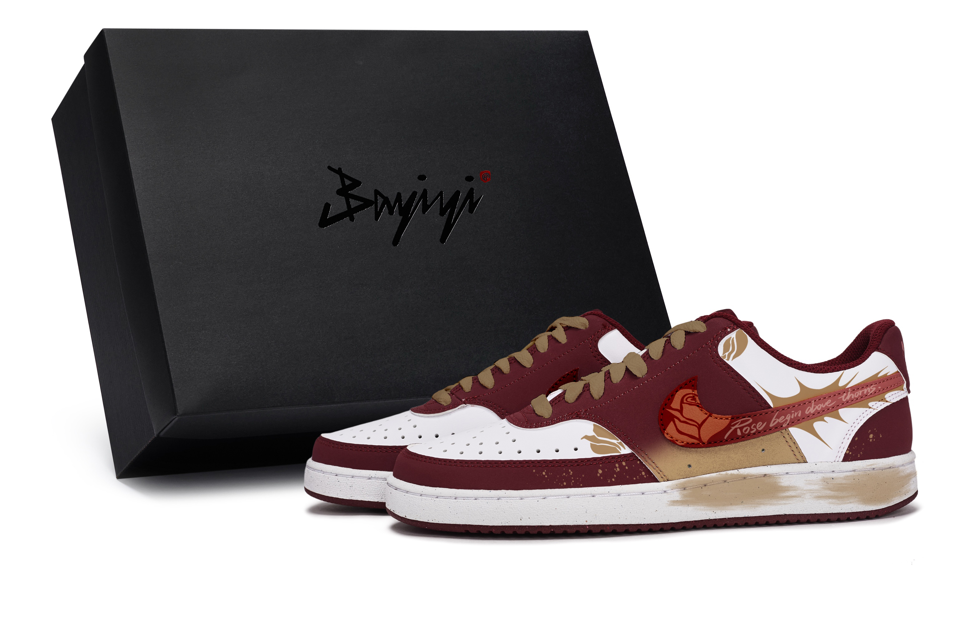 

Nike Court Vision 811 Manufacturing, Thorn Rose, специальная коробка, нескользящие низкие скейтборд-кроссовки Unisex