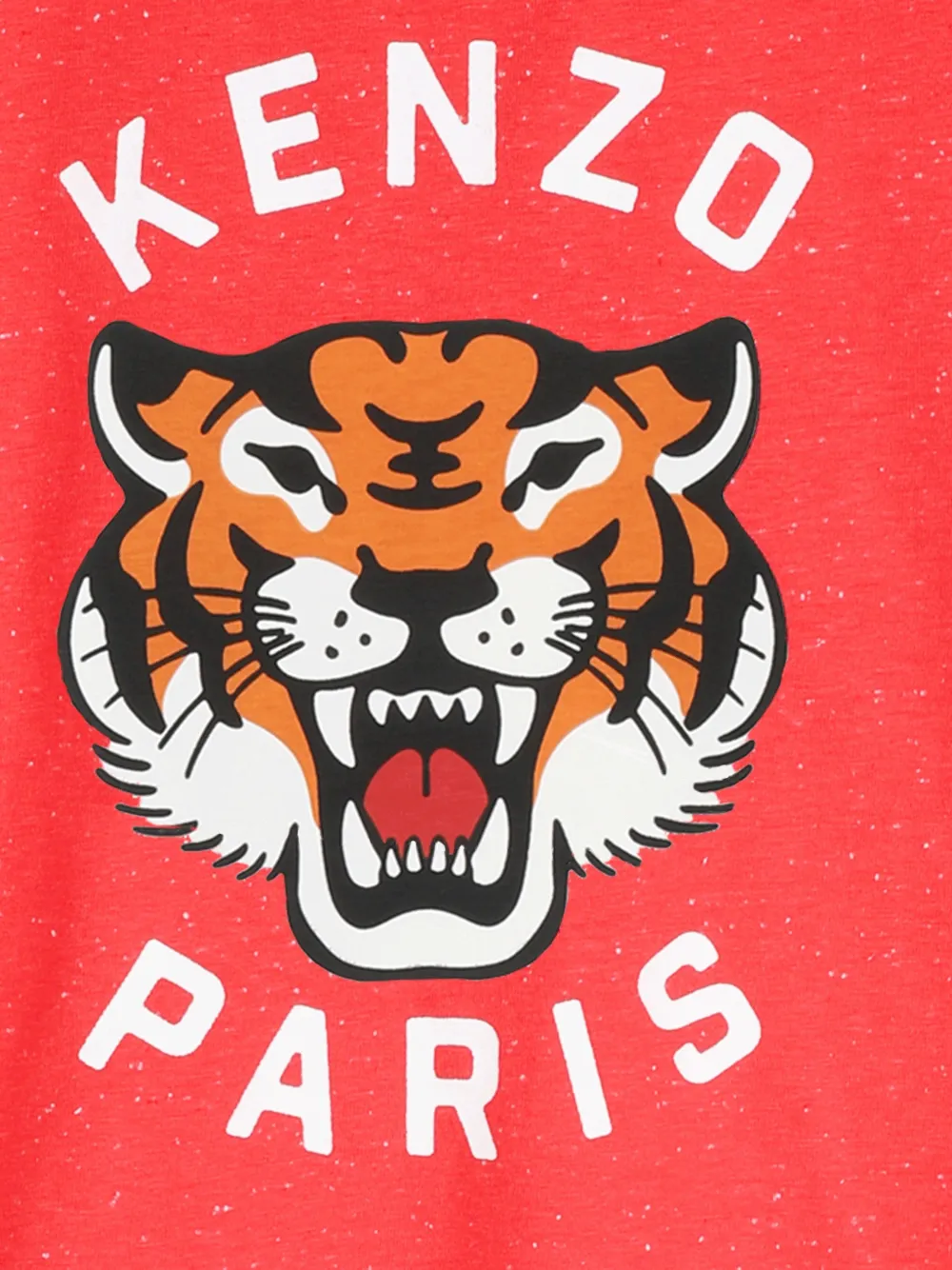 Футболка с принтом Tiger Kenzo Kids, красный — фото 3