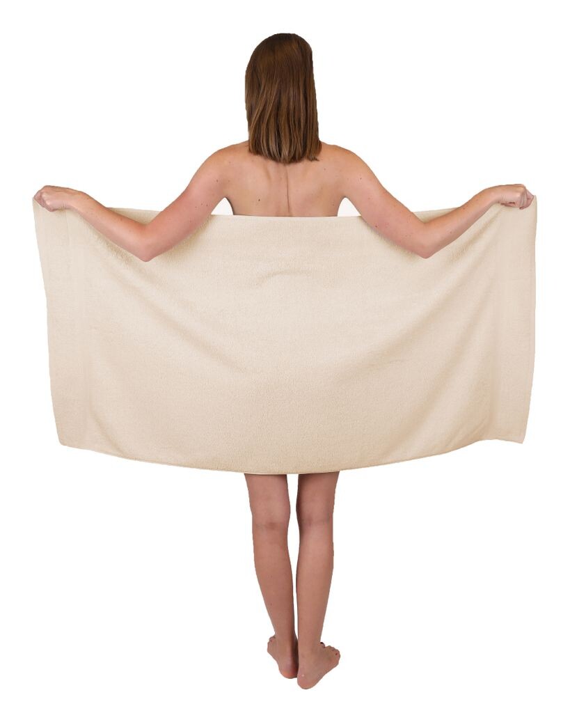 

Полотенце для душа Betz 70 x 140 см ПРЕМИУМ Пляжное полотенце из 100% хлопка цвет: рубиново-красный Betzshop, бежевый