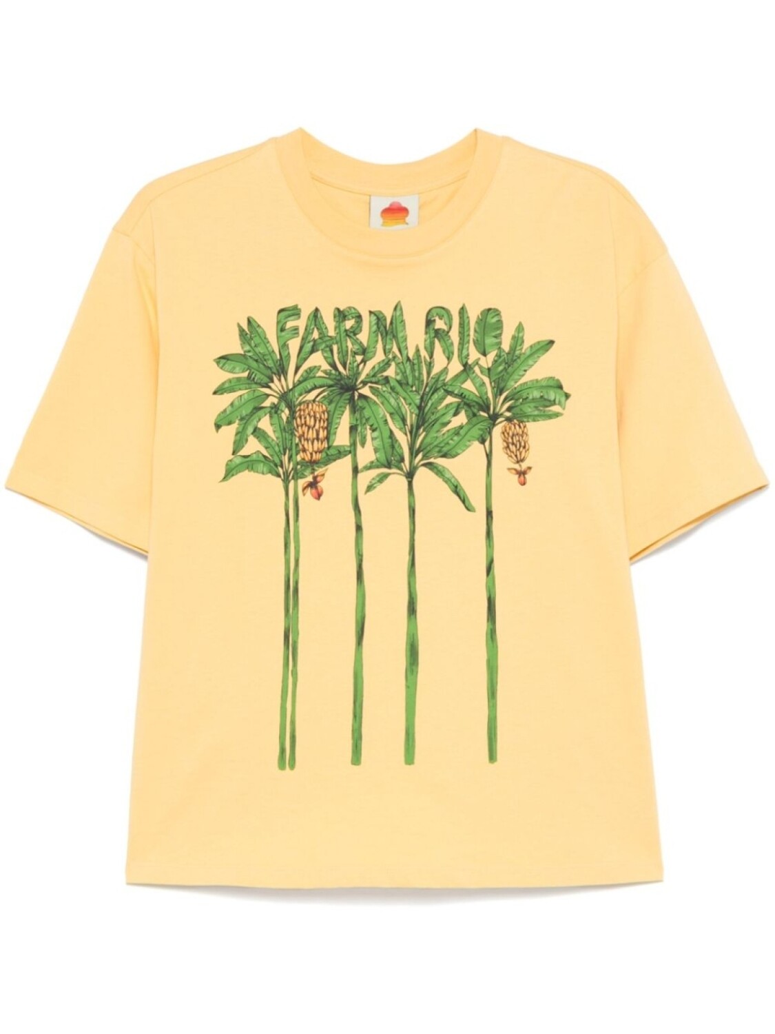 

Футболка с надписью «FARM Rio Farm», желтый