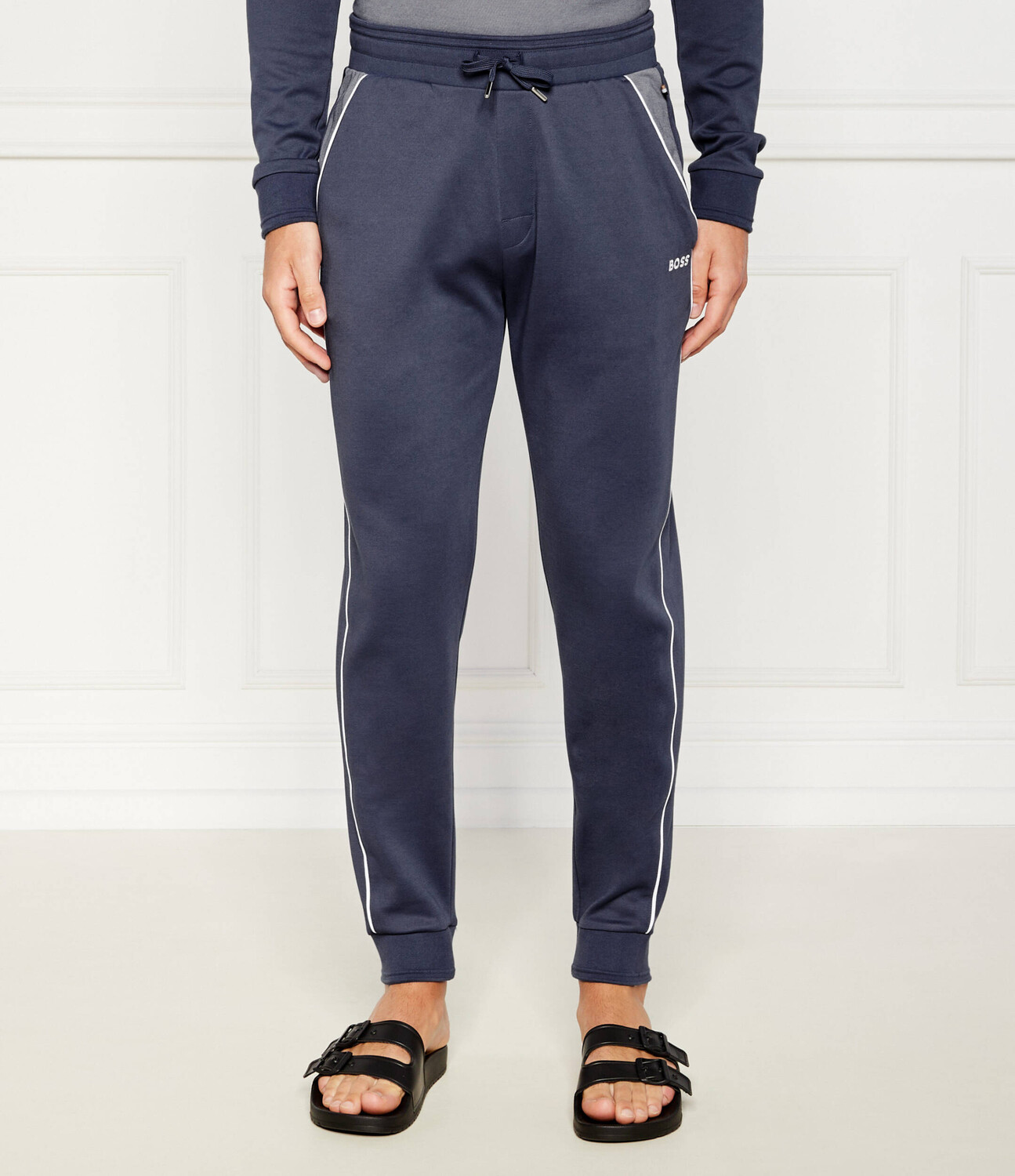

Спортивные брюки BOSS BLACK Slim Fit, темно-синий