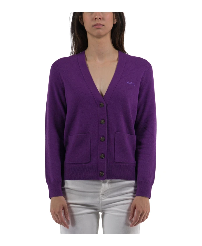 

Кардиган Луизы A.P.C., фиолетовый