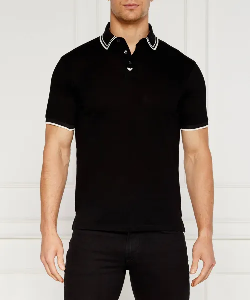 

Футболка поло Regular fit Emporio Armani, черный