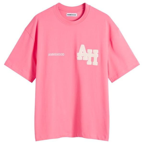 

Футболка колледжа Annie Hood, розовый/белый