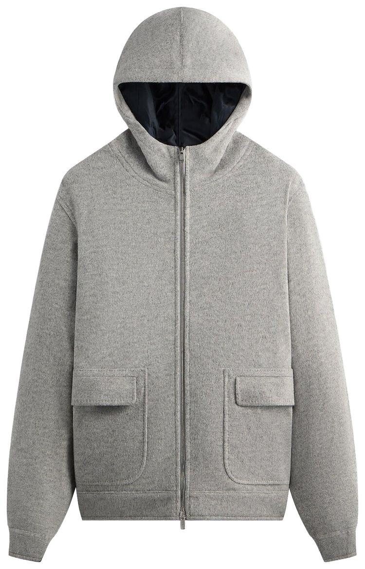 

Толстовка Kith Brushed Selfridge на молнии, серый