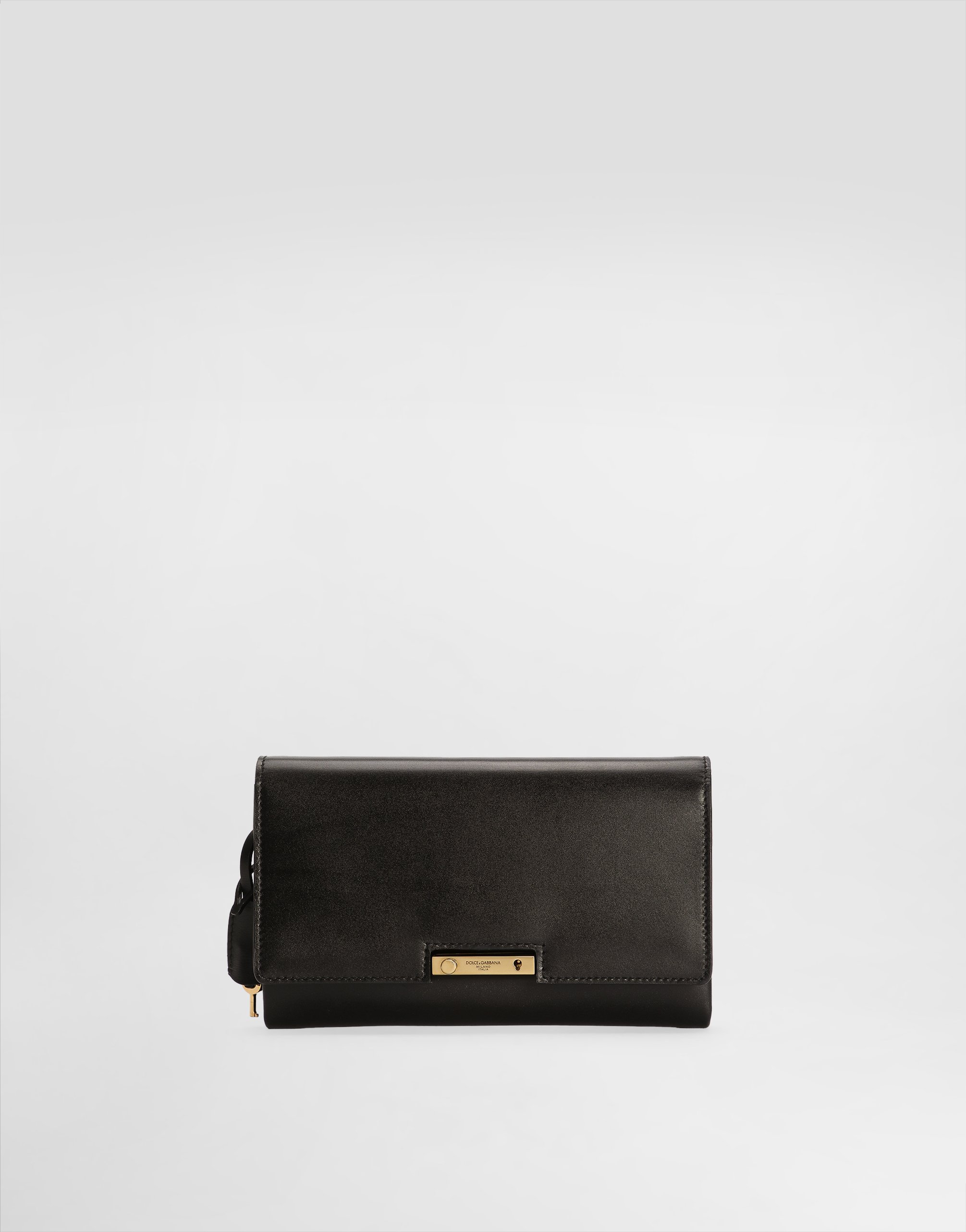 

Мини-сумка из телячьей кожи Dolce & Gabbana, черный