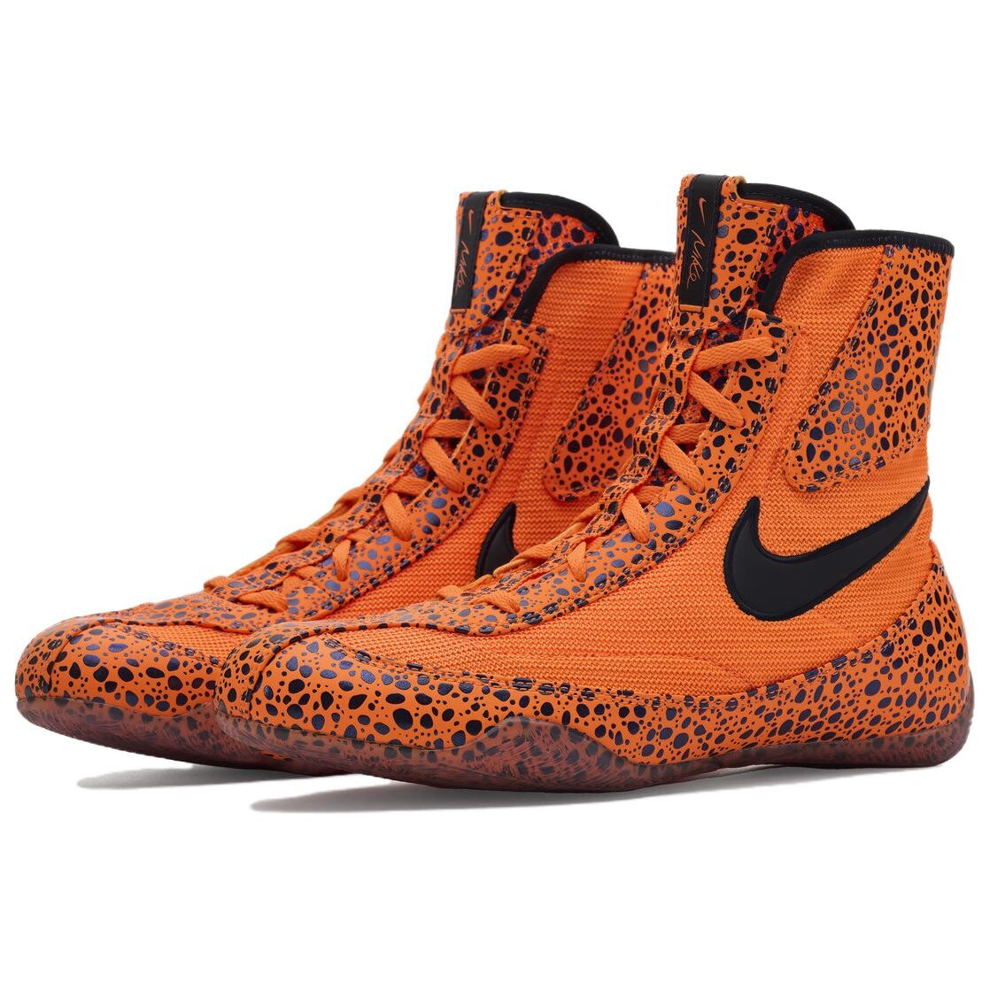 Кроссовки Nike Machomai 2 Training Shoes Unisex High-top Black/orange, цвет Orange — фото 4