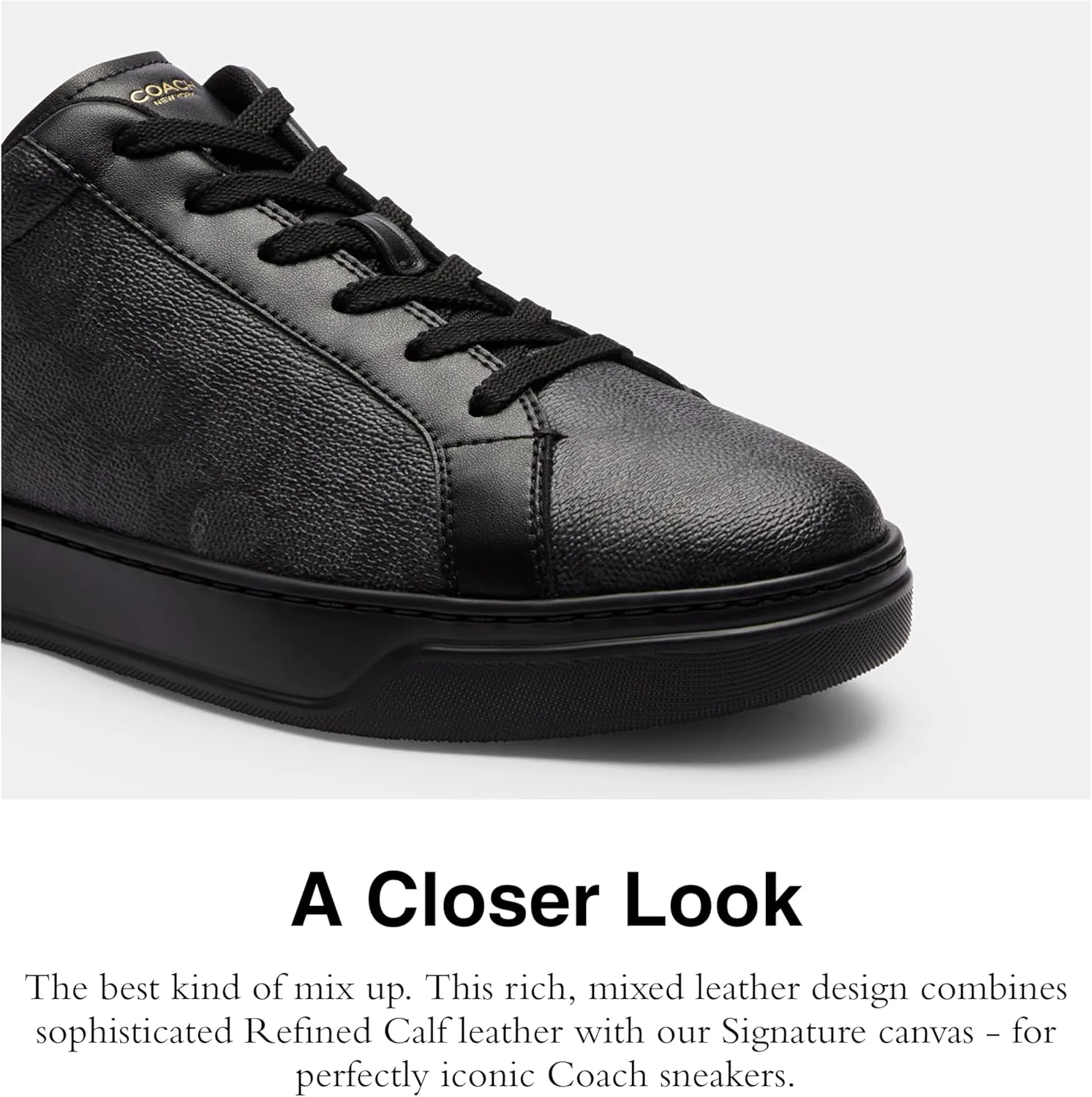 Мужские кроссовки Coach High Line Low Top, графитовый/черный — фото 4