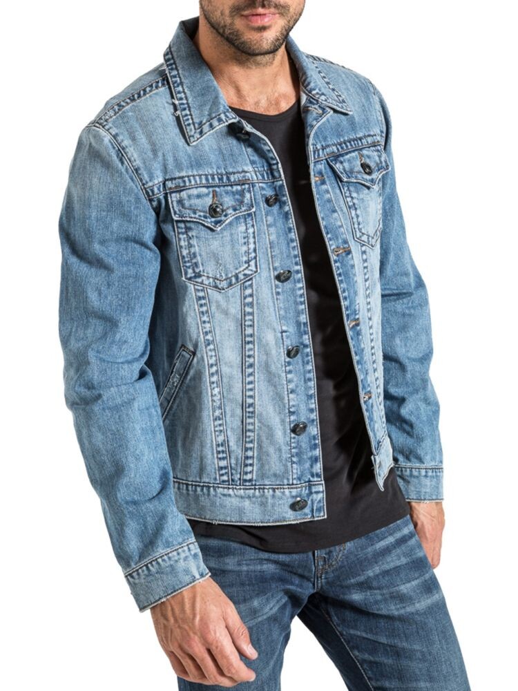 

Джинсовая куртка из стираной ткани Stitch'S Jeans, зеленый
