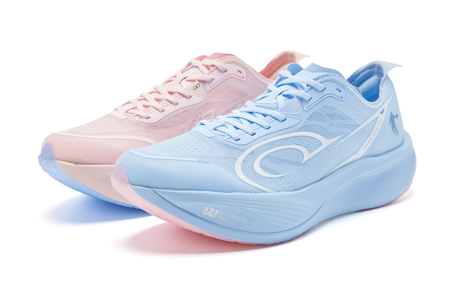 

QIAODAN Кроссовки Feiying PB3 Enhanced Edition мужские низкие Union Blue Frosted Pink