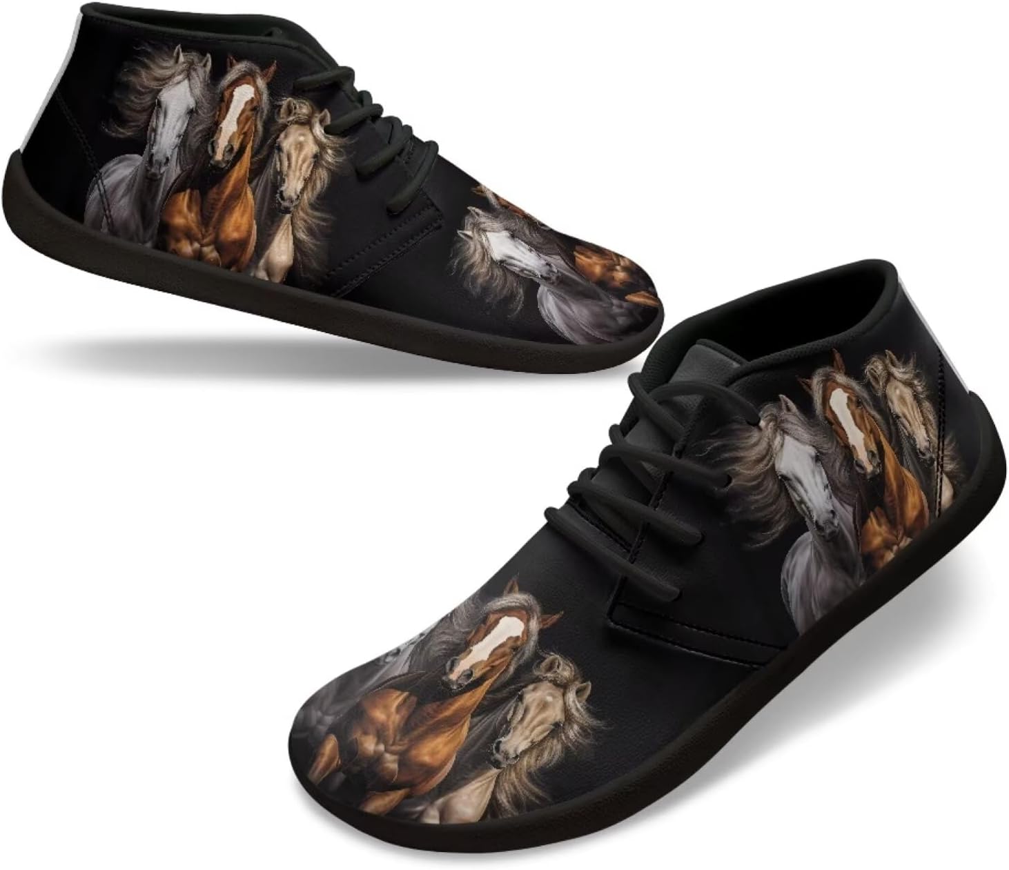 

Мужские кроссовки с модной подошвой нулевого наклона, противоскользящие, для бега, прогулок и походов Xixirimido, Running Horse