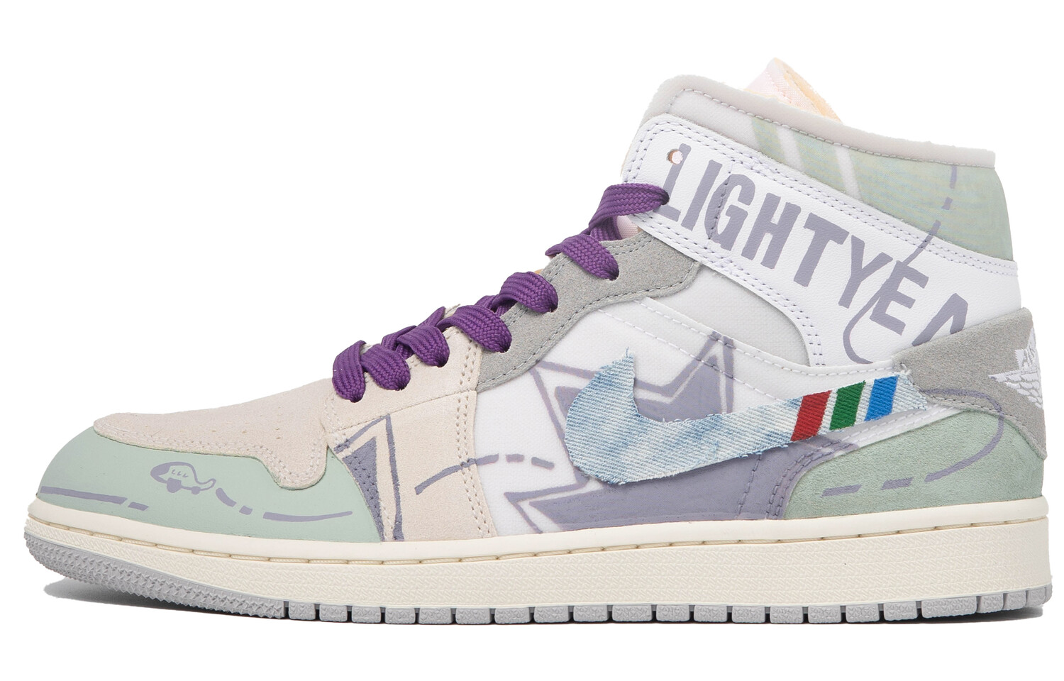 

Jordan Air Jordan 1 винтажные баскетбольные кроссовки мужские, Light Blue