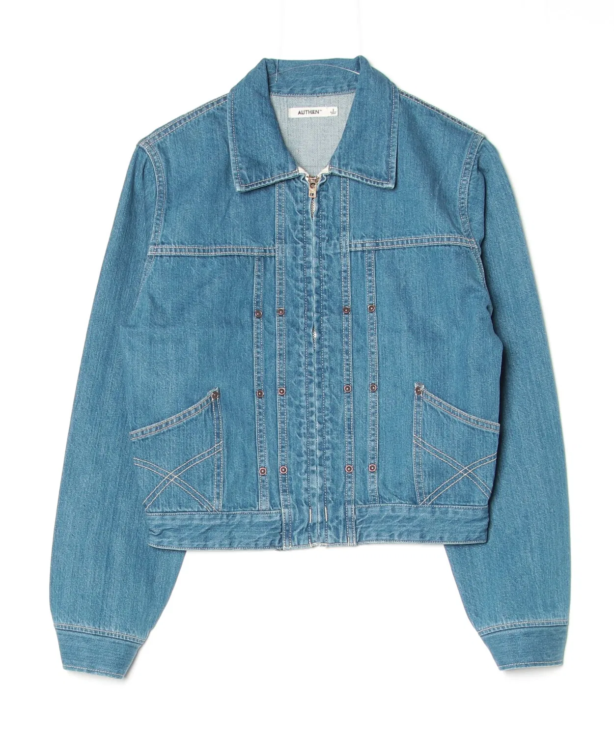 Детское джинсовое пальто AUTHEN Vintage Denim Riding Jacket, Light Indigo Blue