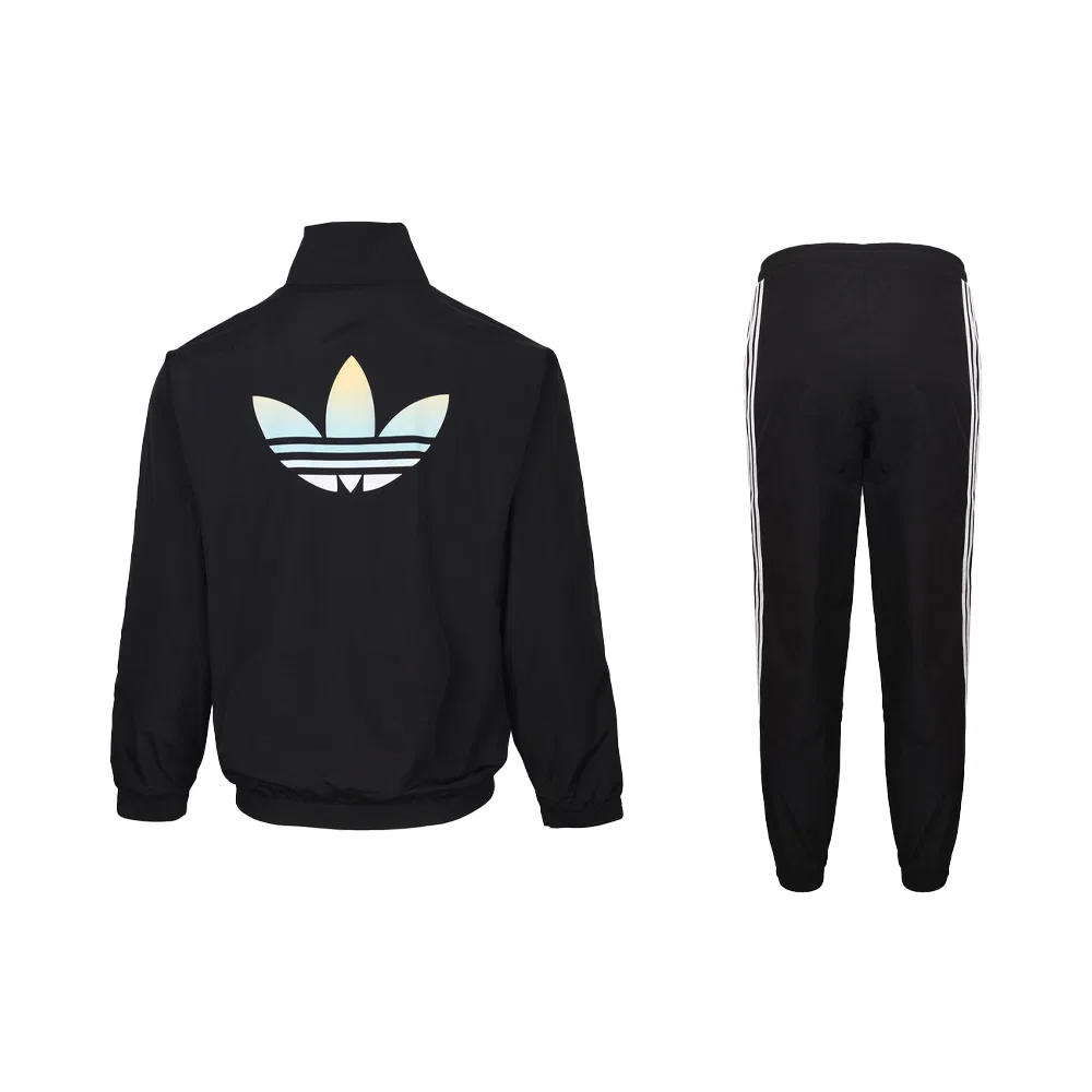 Детский спортивный костюм со стоячим воротником Adidas Originals, Black — фото 3