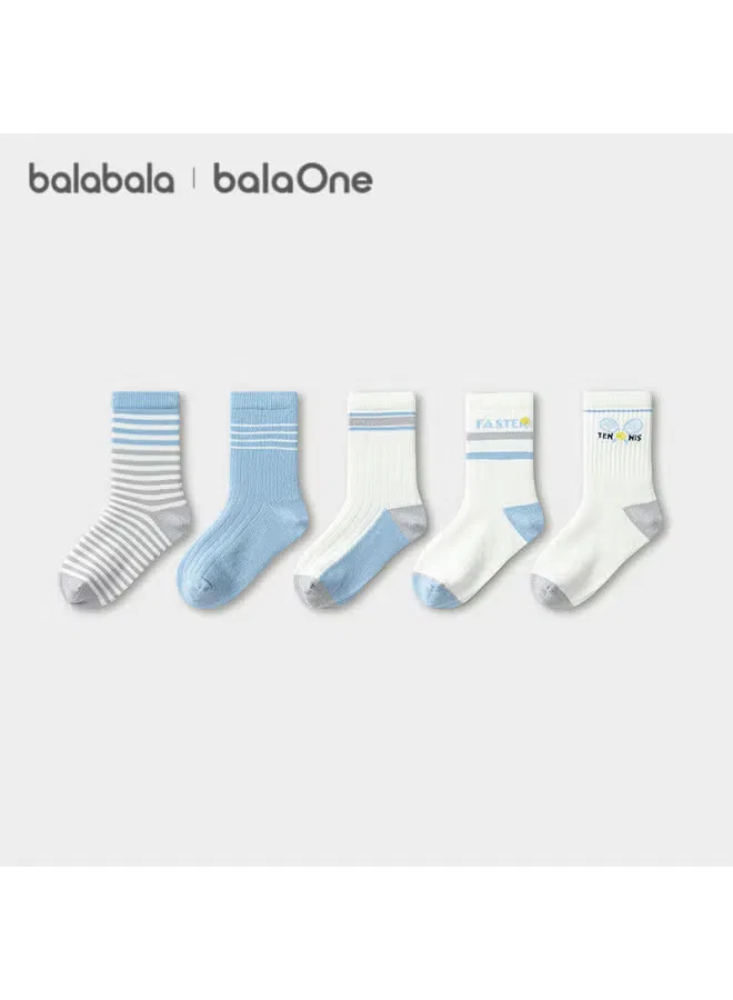 Носки детские хлопковые с жаккардовым узором комплект 5 пар Balabala