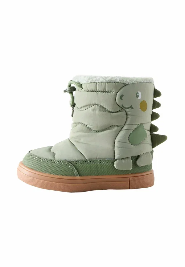 Резиновые сапоги с принтом Wellies Next, Green Khaki, зеленый/хаки