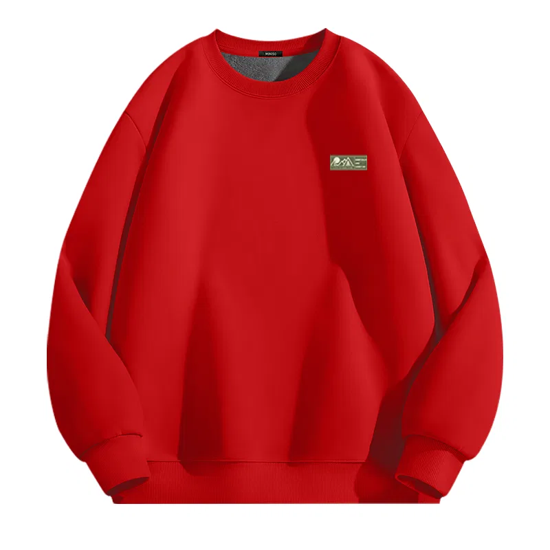 Детское свитшот без рукавов MINISO, Red (Ma White Green Label Chest Logo)